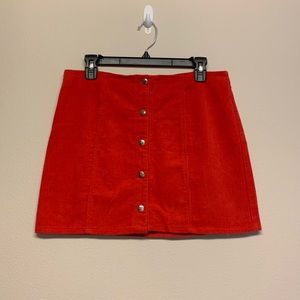 Red Mini Skirt